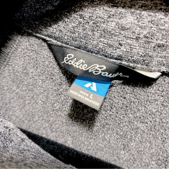 EDDIE BAUER Men’s Long Sleeve Half Zip Crew Neck Sweater - Picture 5 of 8